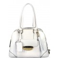 Sac Lancel Prix Adjani Cuir Foulonné Blanc